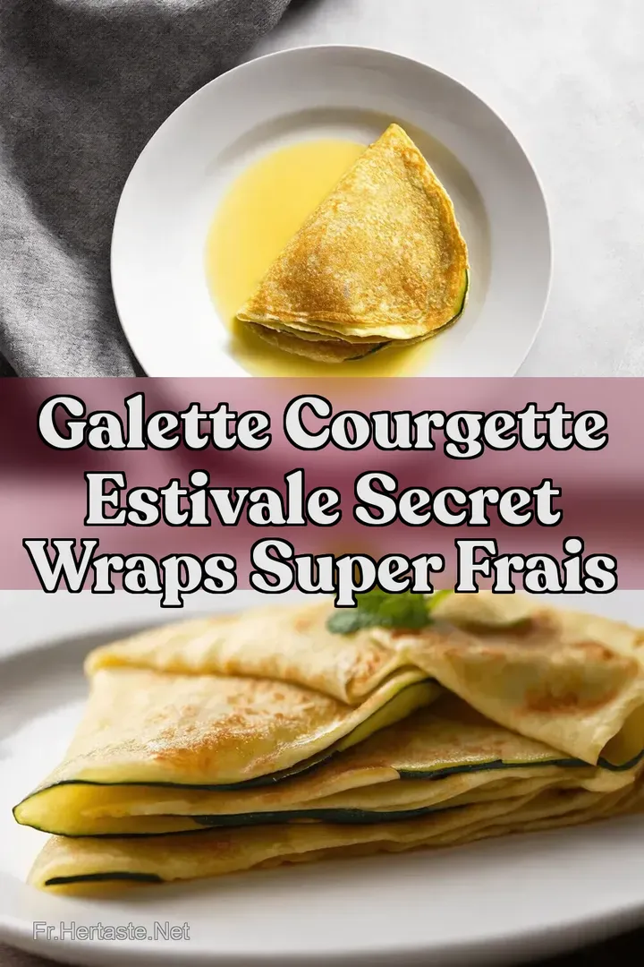Galette Courgette Estivale Secret Wraps Super Frais