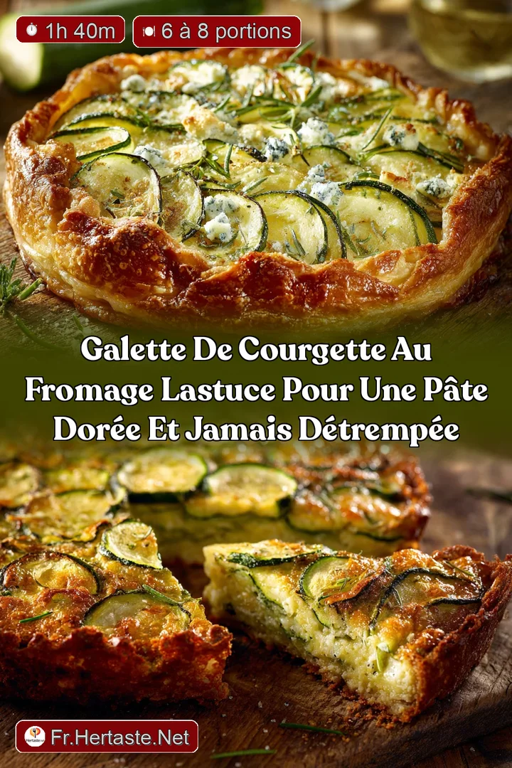 Galette de courgette au fromage Lastuce pour une p&acirc;te dor&eacute;e et jamais d&eacute;tremp&eacute;e
