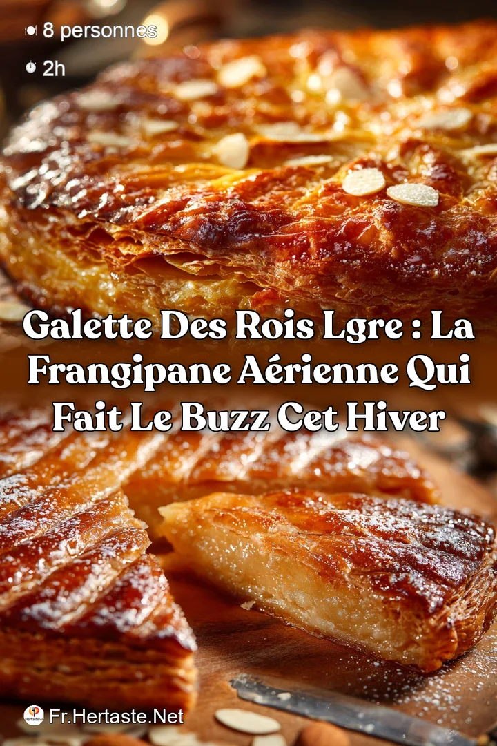 Galette des Rois Lgre : La frangipane a&eacute;rienne qui fait le buzz cet hiver
