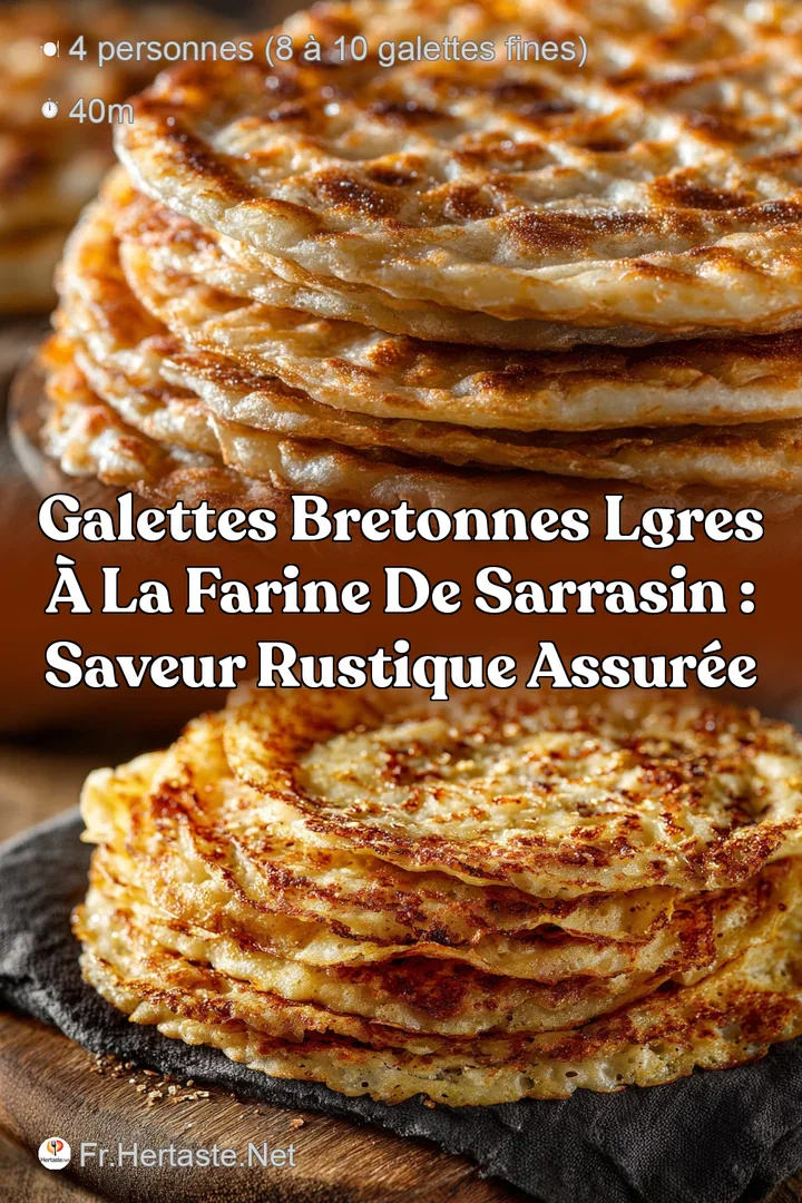 Galettes Bretonnes Lgres &agrave; la farine de Sarrasin : Saveur Rustique Assur&eacute;e