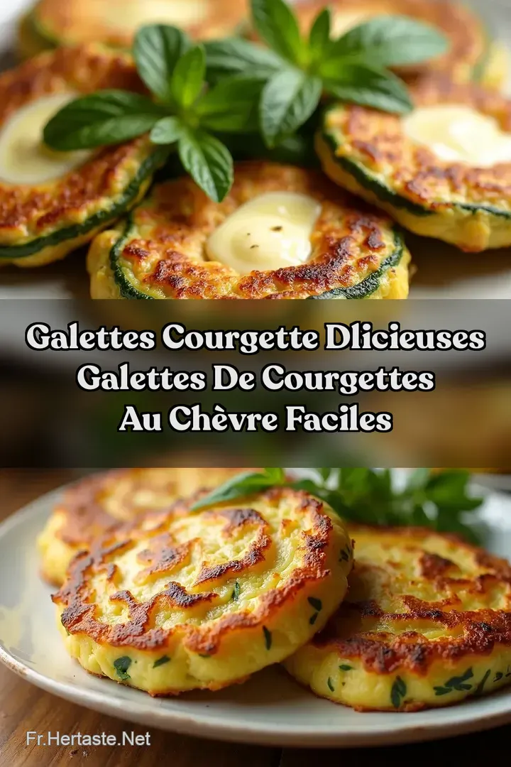 Galettes Courgette Dlicieuses Galettes de Courgettes au Ch&egrave;vre Faciles