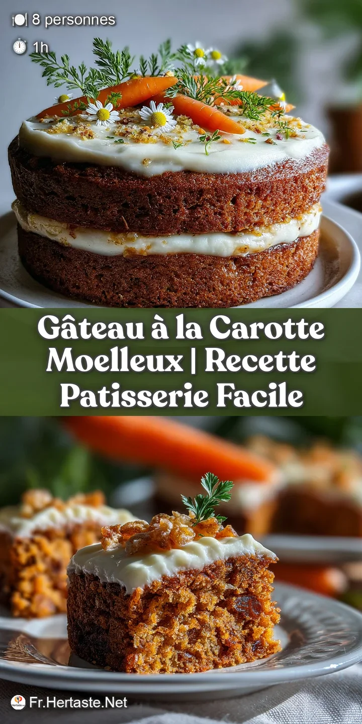 Close-up of carrot cake: visible moist crumb, rich cream cheese frosting, and colorful flecks of carrots, inviting a tasty...