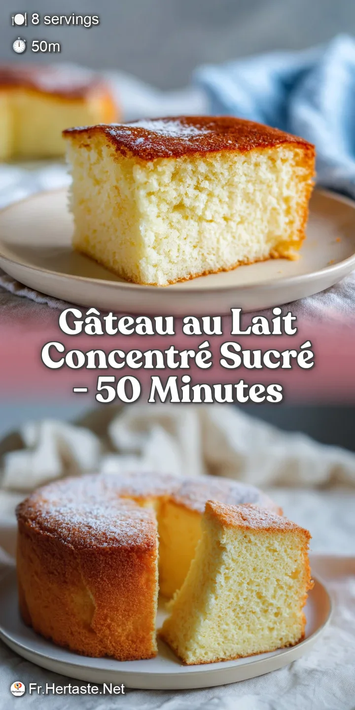 Close-up of a moist, golden-brown cake with a slightly caramelized top, showcasing its soft and airy texture, promising a ...