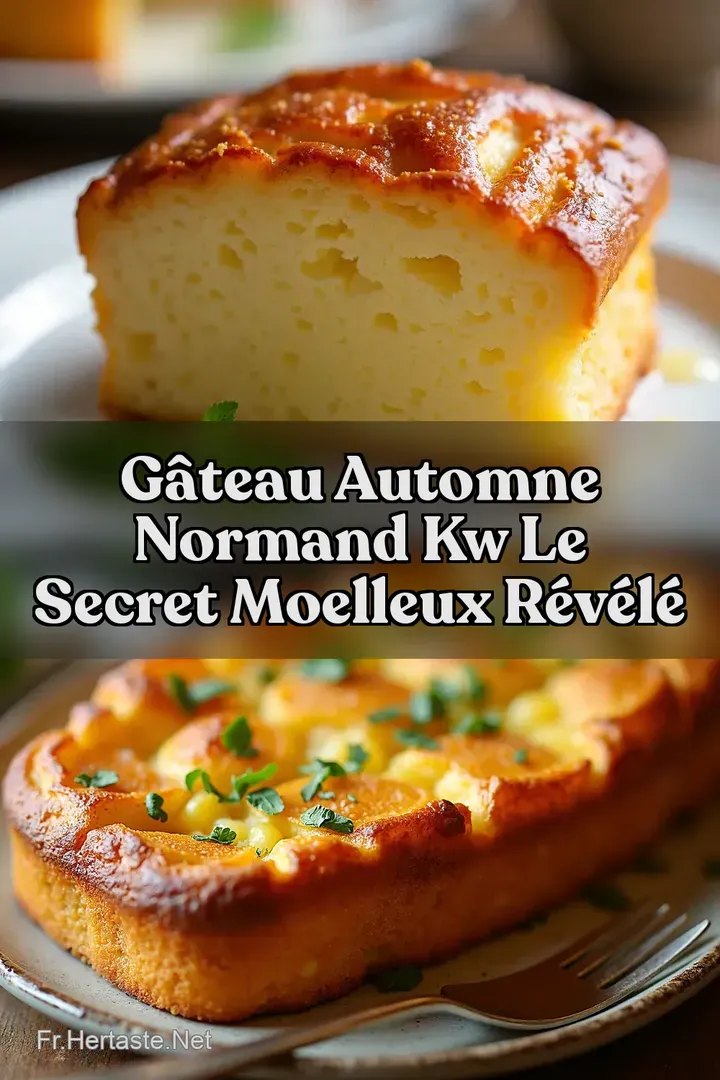 G&acirc;teau Automne Normand kw Le Secret Moelleux R&eacute;v&eacute;l&eacute;
