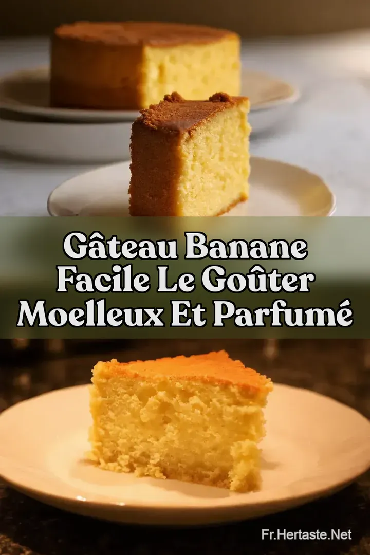 G&acirc;teau Banane Facile Le Go&ucirc;ter Moelleux et Parfum&eacute;