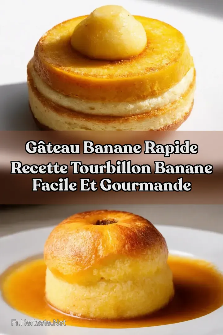 G&acirc;teau banane rapide Recette Tourbillon Banane Facile et Gourmande