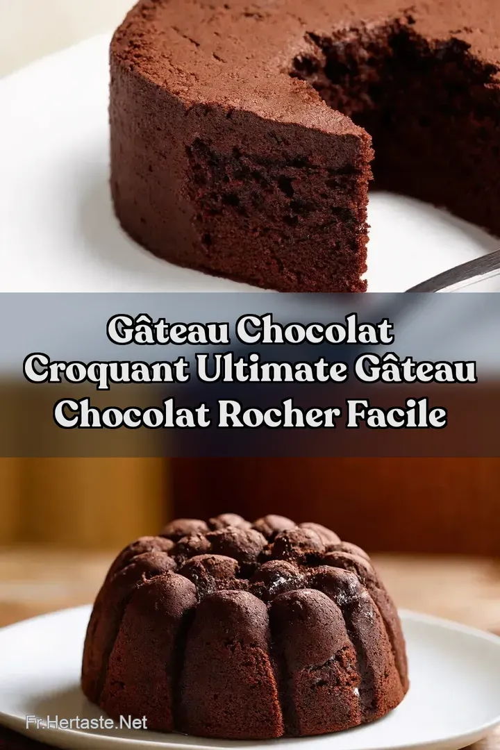 G&acirc;teau Chocolat Croquant Ultimate G&acirc;teau Chocolat Rocher Facile