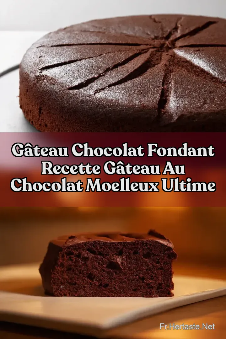 G&acirc;teau Chocolat Fondant Recette G&acirc;teau au Chocolat Moelleux Ultime