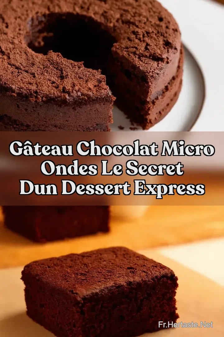 G&acirc;teau Chocolat Micro Ondes Le Secret dun Dessert Express