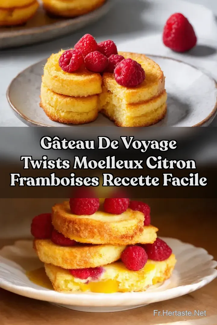 G&acirc;teau de voyage Twists moelleux citron framboises Recette facile
