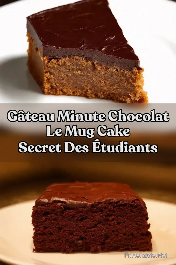 G&acirc;teau Minute Chocolat Le Mug Cake Secret des &Eacute;tudiants