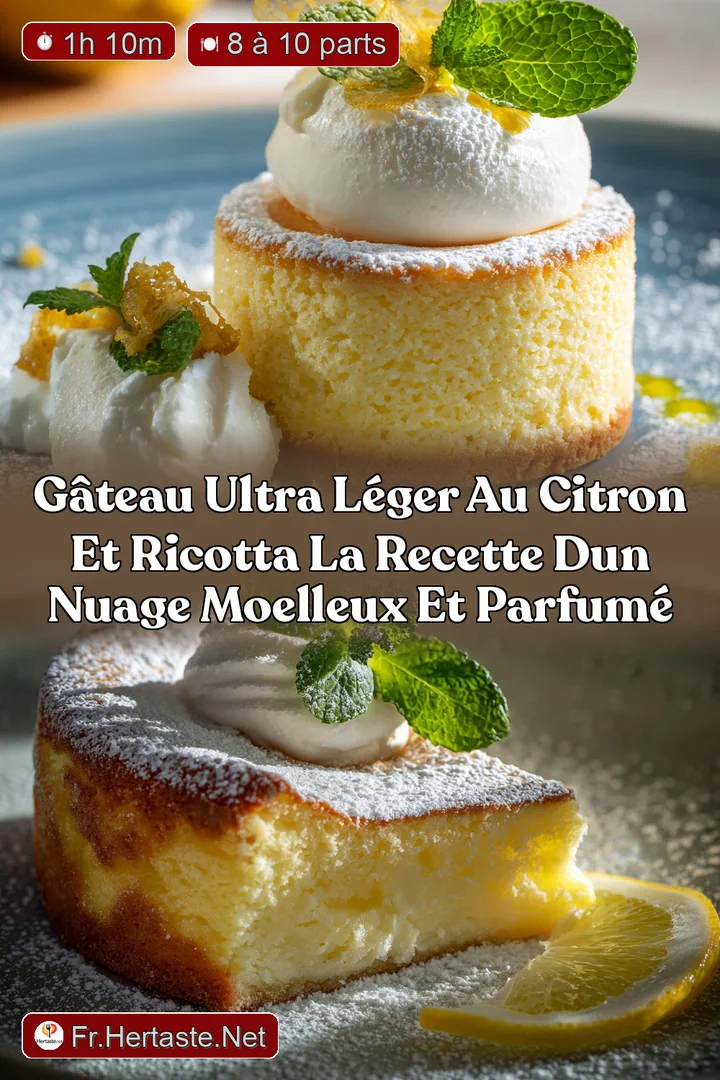 G&acirc;teau Ultra L&eacute;ger au Citron et Ricotta La Recette Dun Nuage Moelleux et Parfum&eacute;