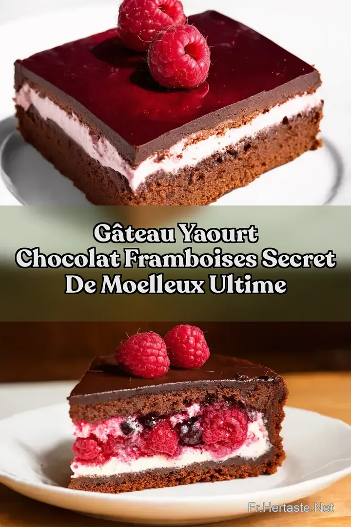 G&acirc;teau Yaourt Chocolat Framboises Secret de Moelleux ULTIME