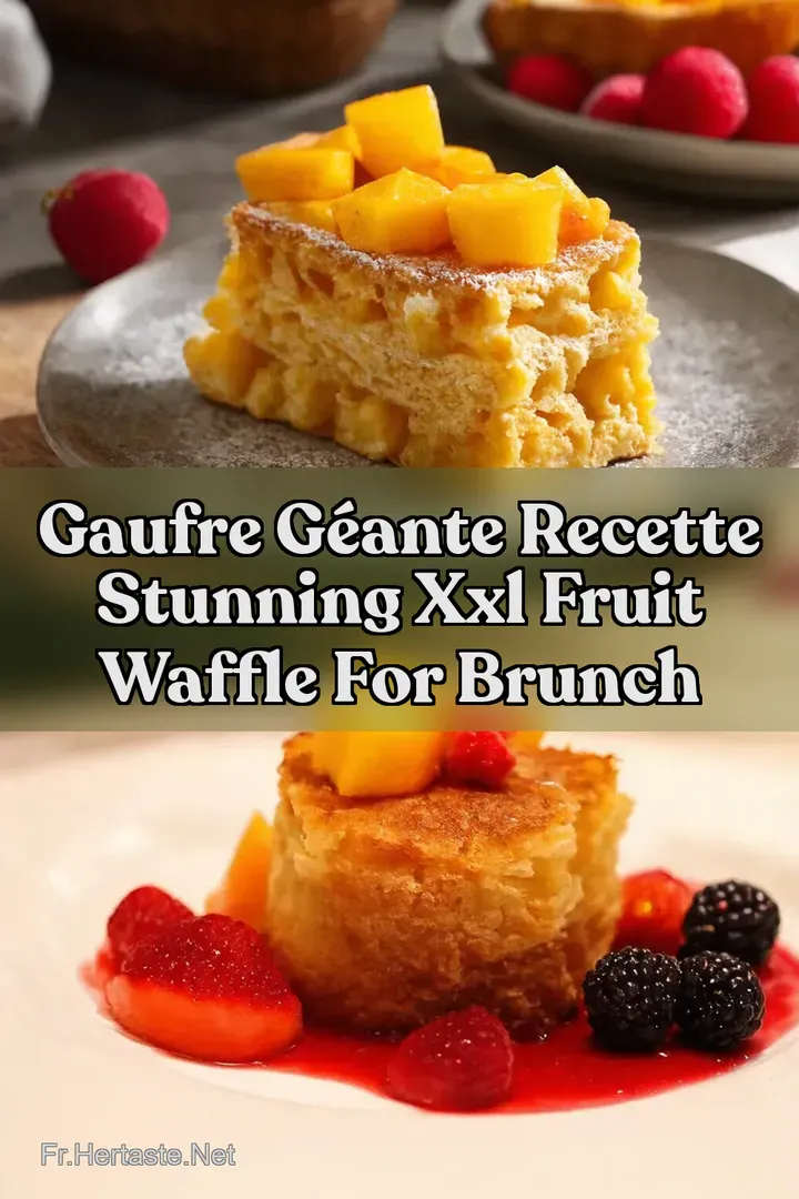 Gaufre g&eacute;ante Recette Stunning XXL Fruit Waffle For Brunch