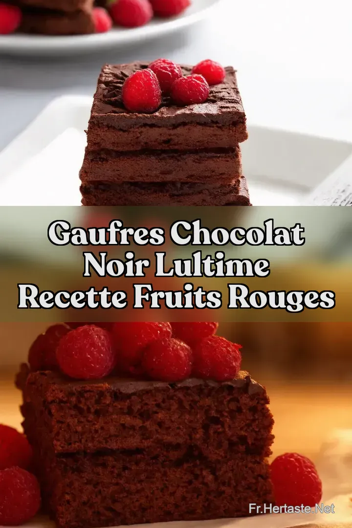 Gaufres Chocolat Noir LUltime Recette Fruits Rouges