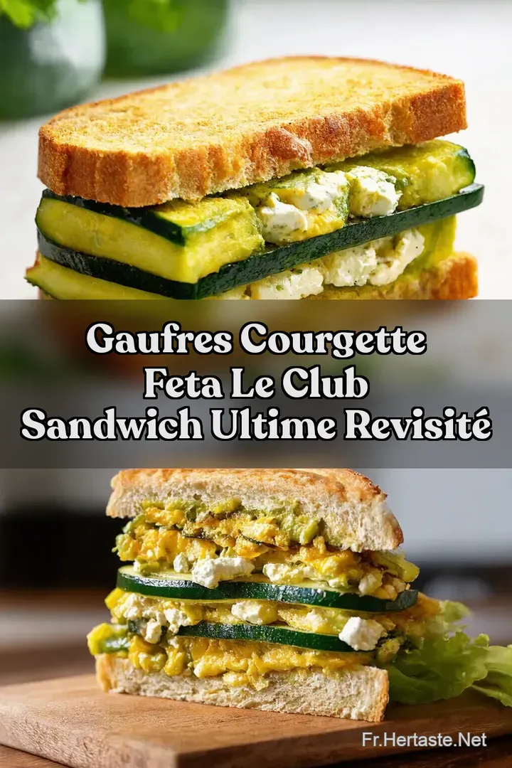 Gaufres Courgette Feta Le Club Sandwich Ultime Revisit&eacute;