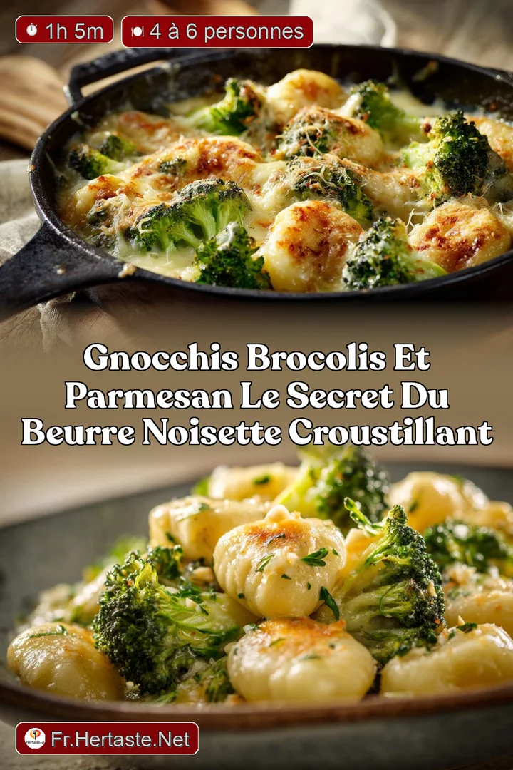 Gnocchis Brocolis et Parmesan le secret du beurre noisette croustillant