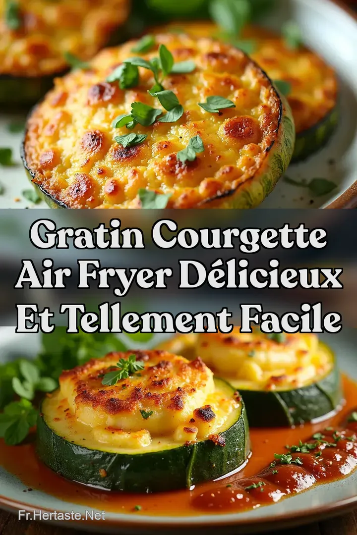 Gratin Courgette Air Fryer D&eacute;licieux et tellement facile