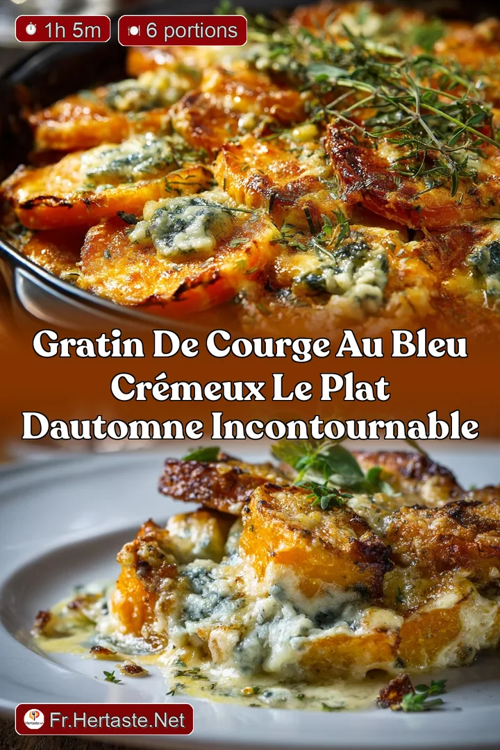 Gratin de courge au bleu cr&eacute;meux le plat dautomne incontournable