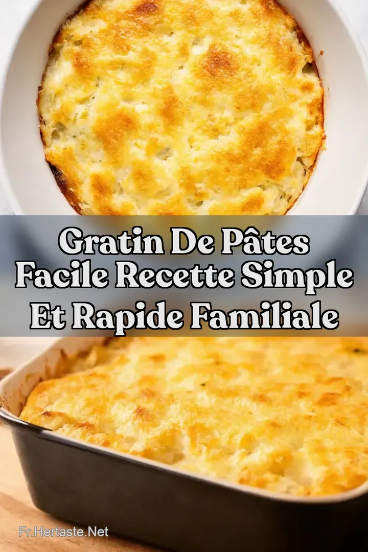 Gratin de P&acirc;tes Facile Recette Simple et Rapide Familiale