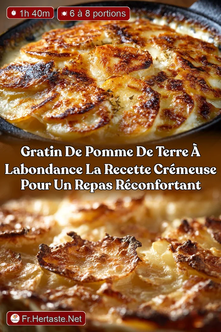 Gratin de pomme de terre &agrave; lAbondance La recette cr&eacute;meuse pour un repas r&eacute;confortant