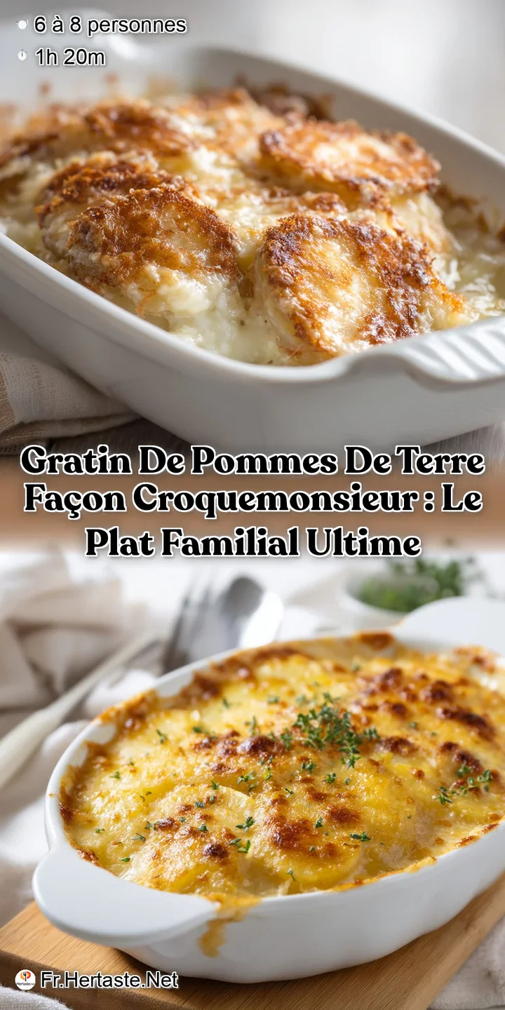 Gratin de Pommes de Terre Fa&ccedil;on CroqueMonsieur : Le plat familial ultime