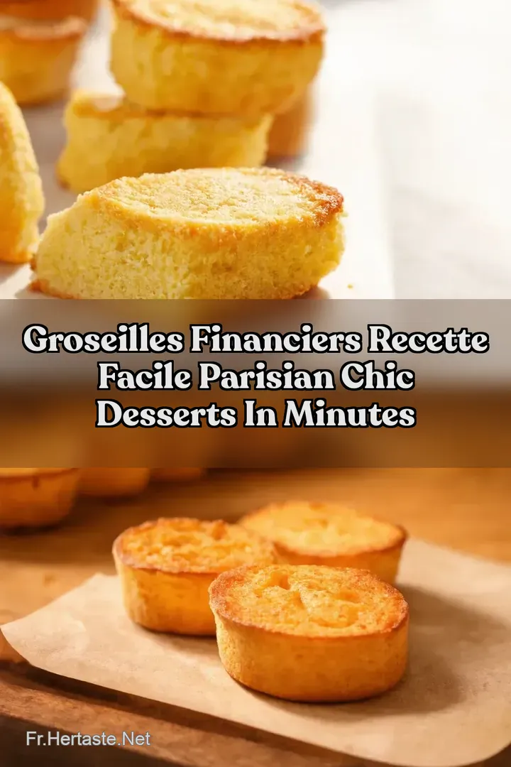 Groseilles Financiers Recette Facile Parisian Chic Desserts in Minutes
