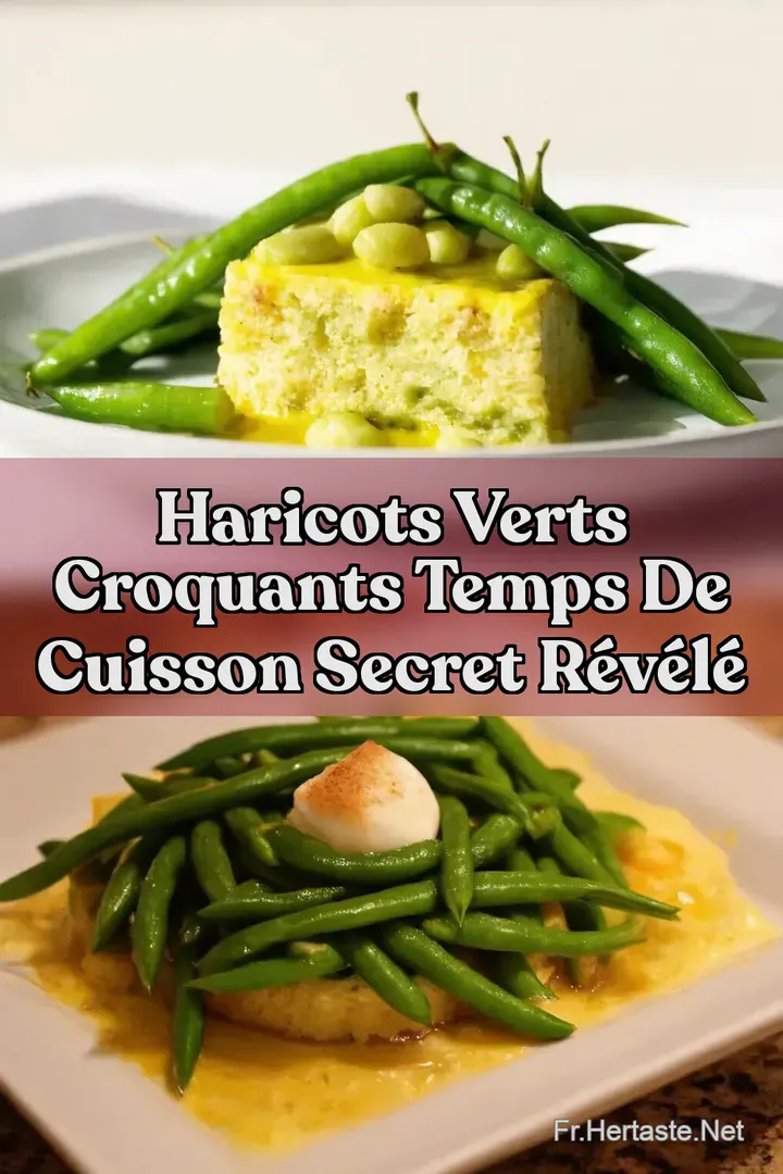Haricots Verts Croquants Temps de Cuisson Secret R&eacute;v&eacute;l&eacute;