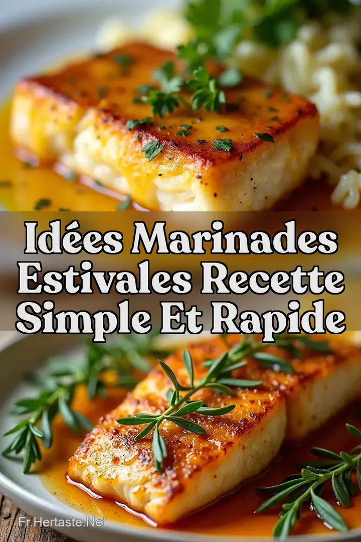 Id&eacute;es Marinades Estivales Recette Simple et Rapide
