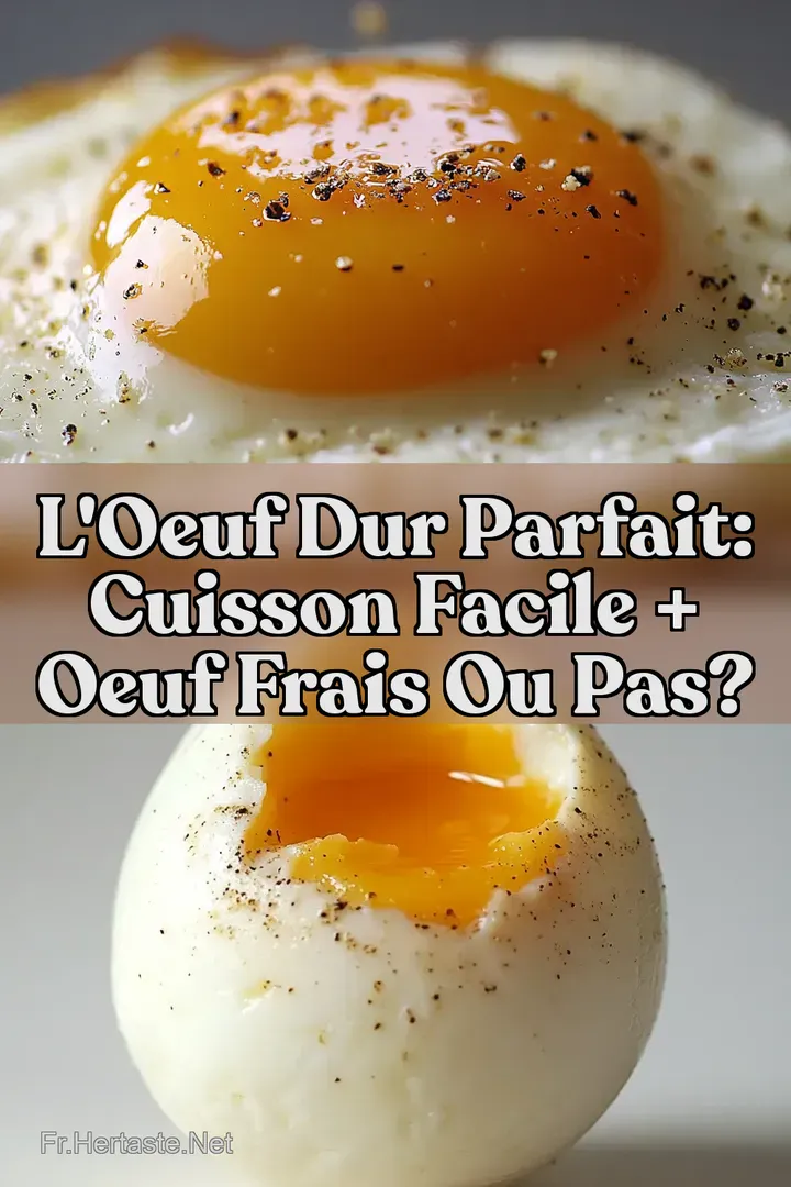 L Oeuf Dur Parfait: Cuisson Facile + Oeuf Frais Ou Pas?