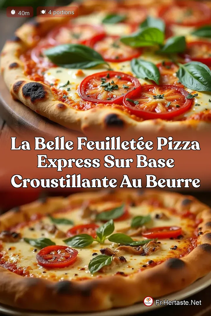 La Belle Feuillet&eacute;e Pizza Express sur Base Croustillante au Beurre