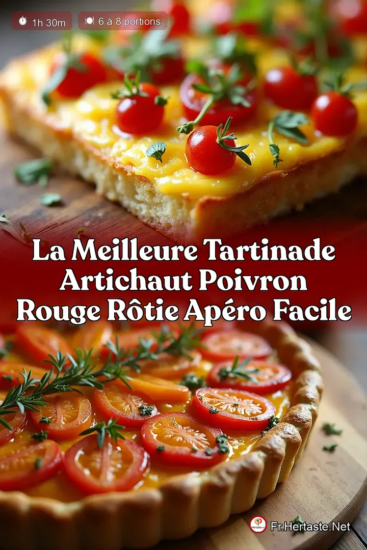 La Meilleure Tartinade Artichaut Poivron Rouge R&ocirc;tie Ap&eacute;ro Facile