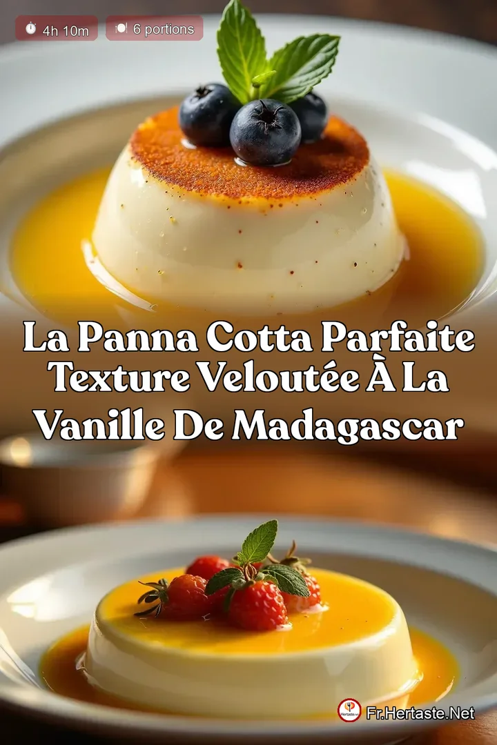 La Panna Cotta Parfaite Texture Velout&eacute;e &agrave; la Vanille de Madagascar