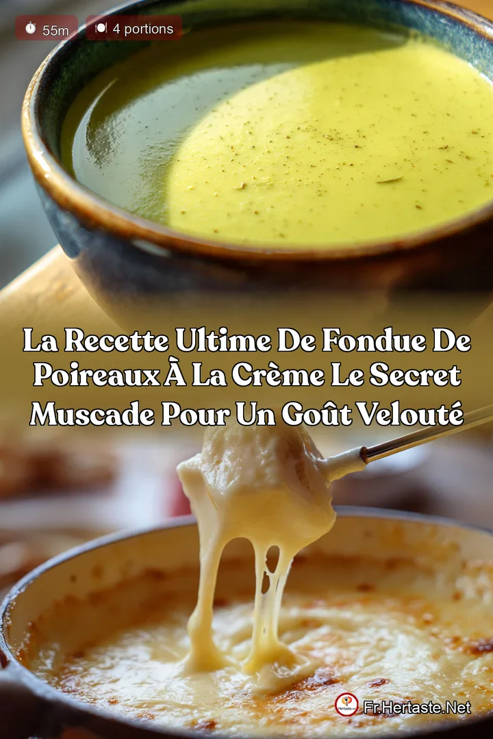 La Recette Ultime de Fondue de Poireaux &agrave; la Cr&egrave;me Le Secret Muscade pour un Go&ucirc;t Velout&eacute;