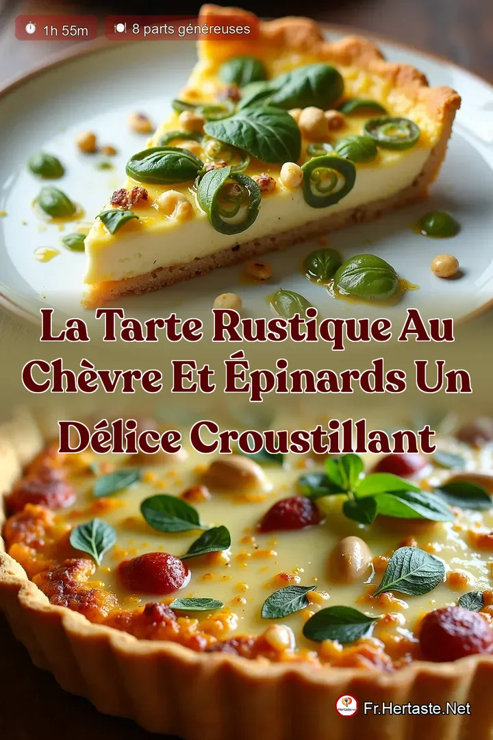 La Tarte Rustique au Ch&egrave;vre et &Eacute;pinards Un D&eacute;lice Croustillant