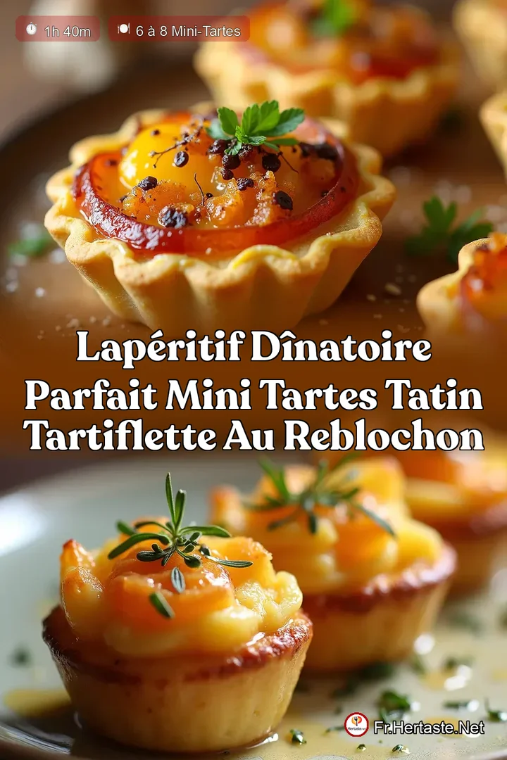 LAp&eacute;ritif D&icirc;natoire Parfait Mini Tartes Tatin Tartiflette au Reblochon