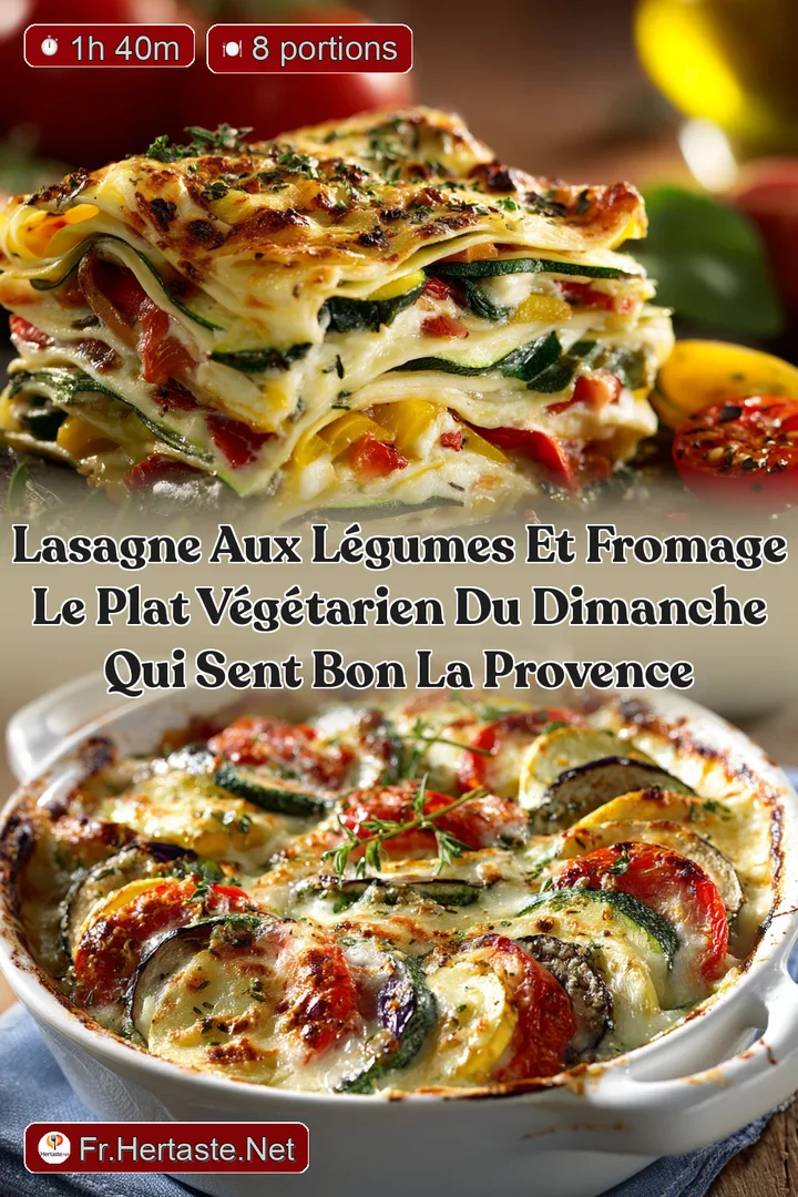 Lasagne aux l&eacute;gumes et fromage Le plat v&eacute;g&eacute;tarien du dimanche qui sent bon la Provence