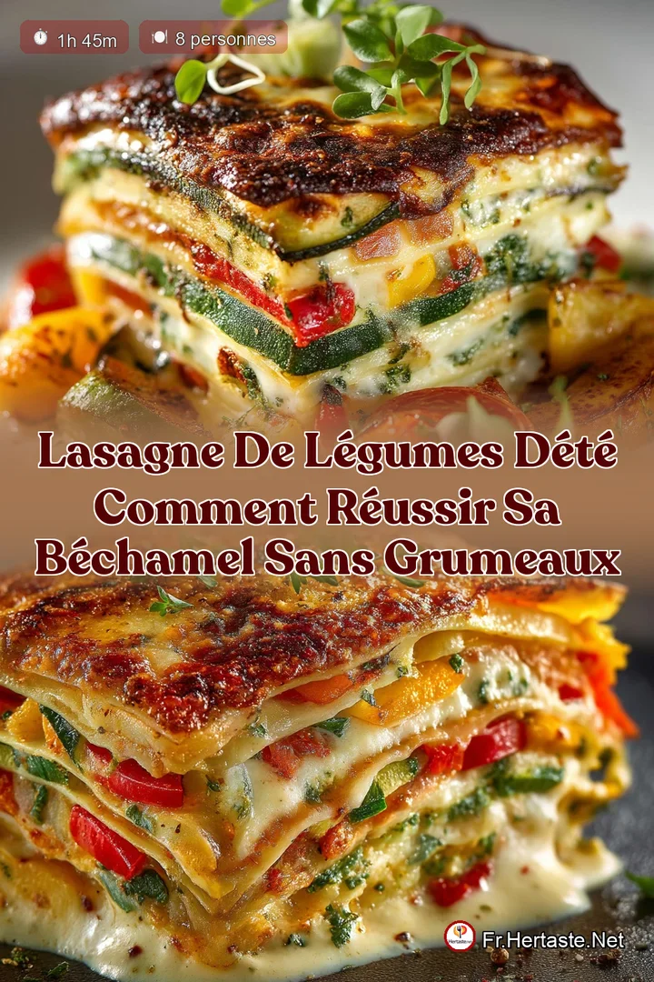 Lasagne de l&eacute;gumes d&eacute;t&eacute; comment r&eacute;ussir sa B&eacute;chamel sans grumeaux