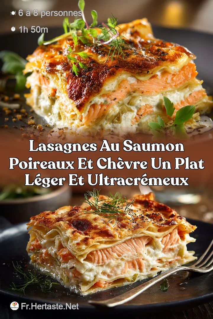 Lasagnes au Saumon Poireaux et Ch&egrave;vre Un Plat L&eacute;ger et UltraCr&eacute;meux