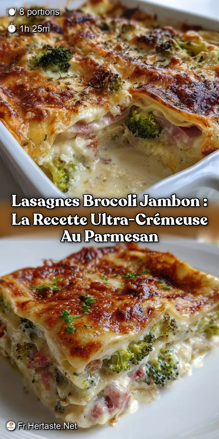 Lasagnes Brocoli Jambon : La Recette Ultra-Cr&eacute;meuse au Parmesan