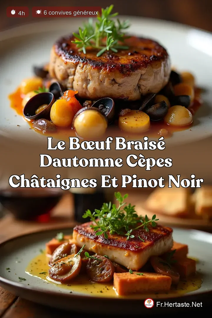 Le B&oelig;uf Brais&eacute; dAutomne C&egrave;pes Ch&acirc;taignes et Pinot Noir