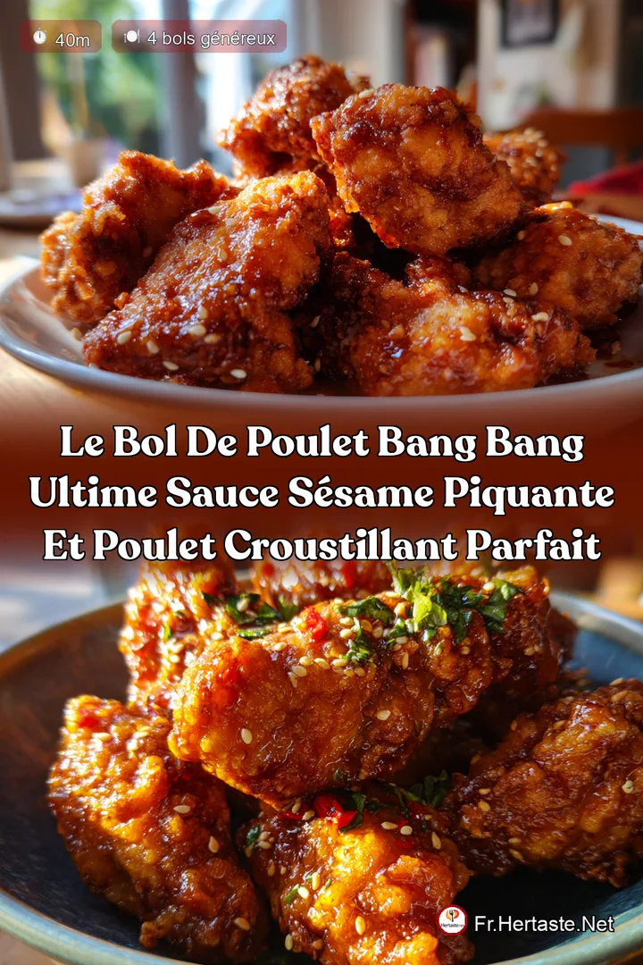 Le Bol de Poulet Bang Bang Ultime Sauce S&eacute;same Piquante et Poulet Croustillant Parfait