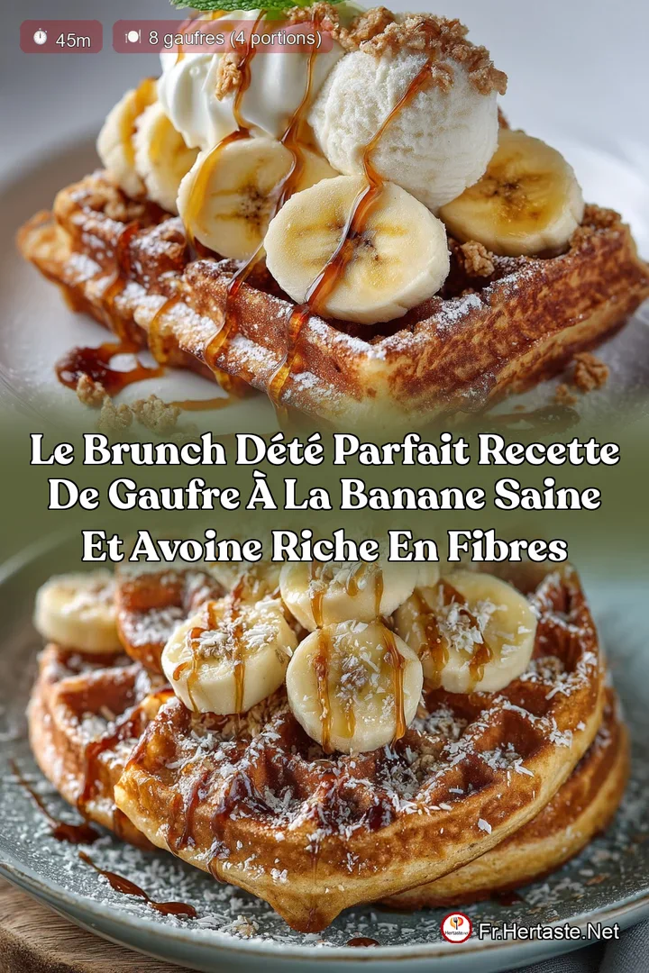 Le Brunch d&eacute;t&eacute; parfait Recette de Gaufre &agrave; la banane saine et avoine riche en fibres