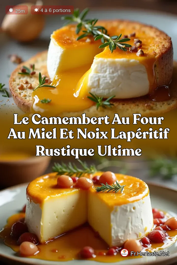 Le Camembert au Four au Miel et Noix LAp&eacute;ritif Rustique Ultime
