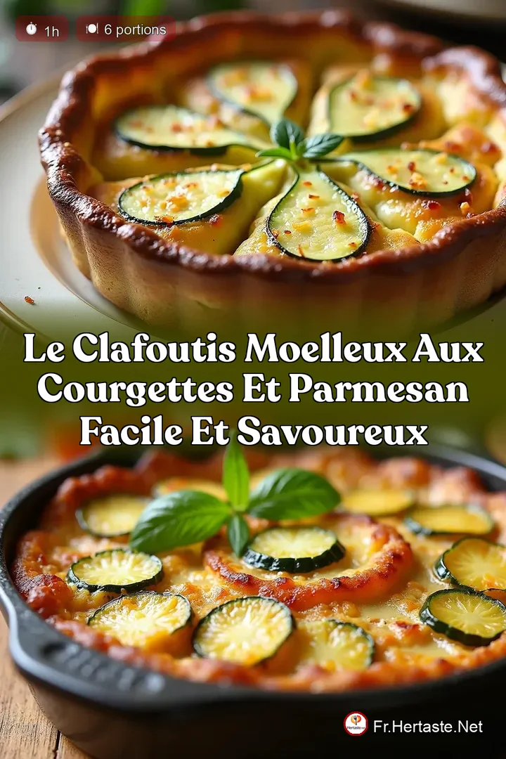 Le Clafoutis Moelleux aux Courgettes et Parmesan Facile et Savoureux