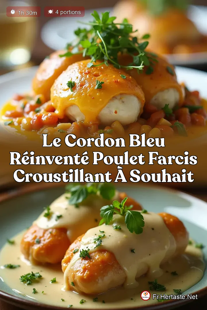 Le Cordon Bleu R&eacute;invent&eacute; Poulet Farcis Croustillant &agrave; Souhait