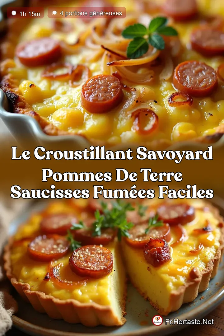 Le Croustillant Savoyard Pommes de Terre Saucisses Fum&eacute;es Faciles