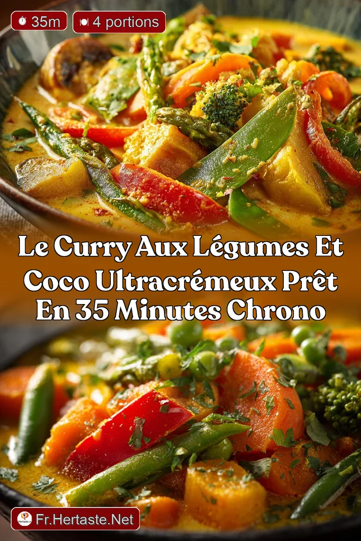 Le Curry aux l&eacute;gumes et coco ultracr&eacute;meux pr&ecirc;t en 35 minutes chrono