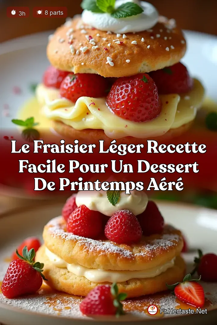Le Fraisier L&eacute;ger Recette Facile pour un Dessert de Printemps A&eacute;r&eacute;