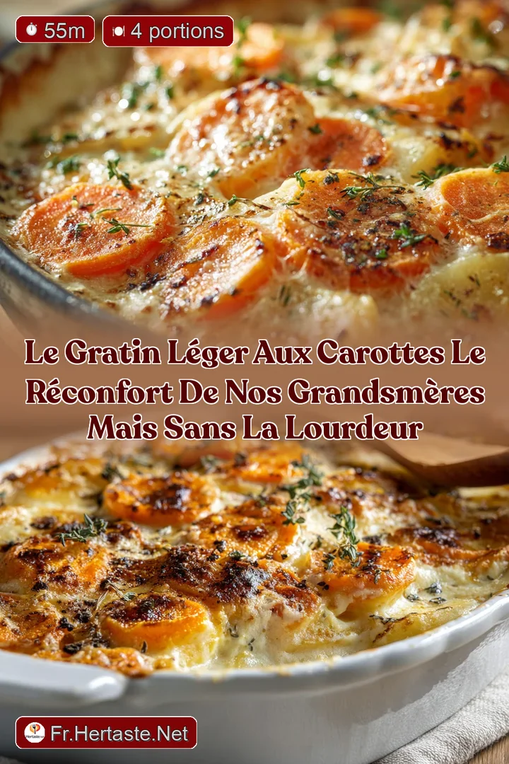 Le Gratin L&eacute;ger aux Carottes Le r&eacute;confort de nos grandsm&egrave;res mais sans la lourdeur